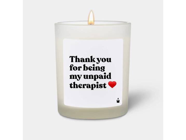Duftkerze Flowery Thank you for being my unpaid therapist
