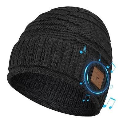 Wireless Hut für Herren Valentinstagsgeschenk für jugendliche Jungen und Mädchen Herren- und Damen-Socken Erwachsene Teenager coole Technologie kabelloser Musik-Hut mit Kopfhörern für Gamer Ehemann