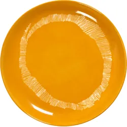 Feast Frühstücksteller 19 cm, gelb-weiß