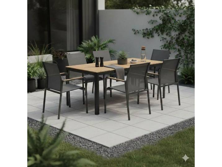 Zebra Bee Gartenmöbel-Set L (6 Plätze) Tisch 160x90cm