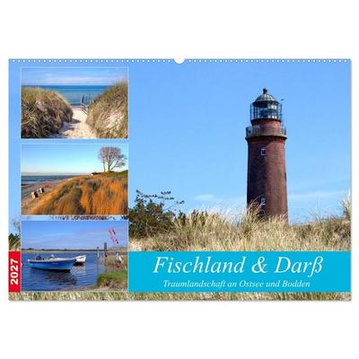 Fischland & Darß Traumlandschaft an Ostsee und Bodden (Wandkalender 2027 DIN A2 quer), CALVENDO Monatskalender