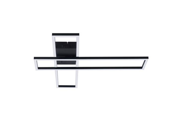 Nettlife Led-Deckenleuchte Burgdorf Ⅲ 80/22/6 cm, Schwarz, Kunststoff, LED integrated, 22x6x80 cm, Lampen & Leuchten, LED Beleuchtung, LED-Deckenleuchten