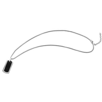Gliederkette ADELIA´S "Halskette – Venezianerkette aus Edelstahl 60 cm", silber, Halsketten, Herren, 60cm, Edelstahl, Gliederkette, Geschenkidee: zeitlos und vielseitig
