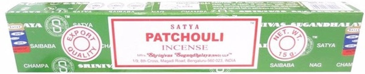 Satya Nag Champa Wierookstokjes Patchouli - 15 gram