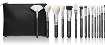 ZOEVA The Artists Brush Set Silver Conjunto de pincéis com bolsa 1 un.. The Artists Brush Set Silver
