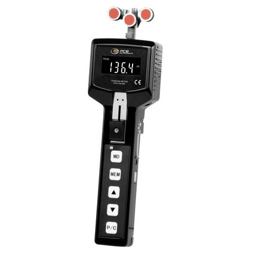 PCE Instruments Zugspannungsmessgerät PCE-TM 200 |4 ... 200 cN |Auflösung 1 cN |Genauigkeit ±2,5% FS |cN |kgf |lb |oz |N