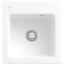 Villeroy und Boch Subway 45 XS Einbauspüle 678100KG Spülbecken, 475 x 510 mm, snow white CeramicPlus