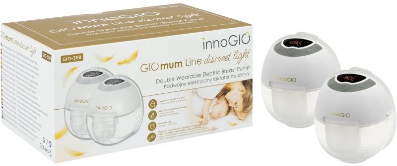 innoGIO GIOmum Line Discreet Breast Pump Light Double 1 pc