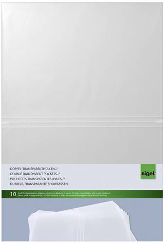Sigel Doppel-Transparenthülle DIN A4 SM180 10St.