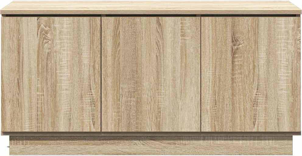 Metro TV Cabinet With LED 100 X 38 X 49 Cm Sonoma Oak 88"