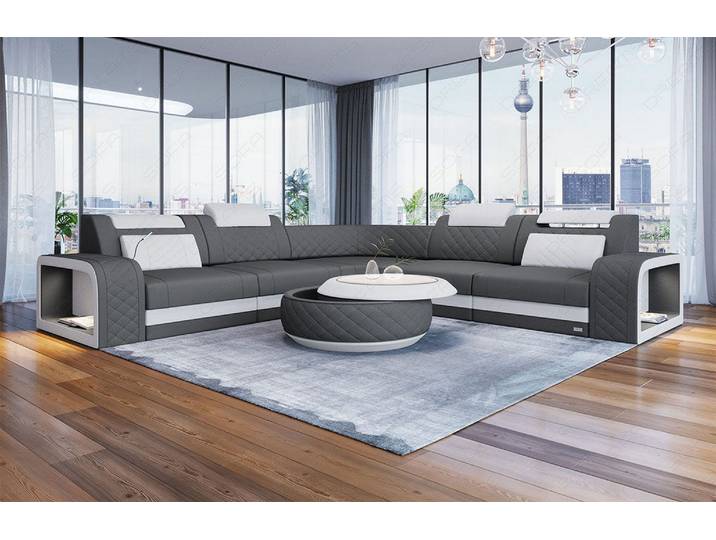 Stoff Ecksofa Foggia L-Form