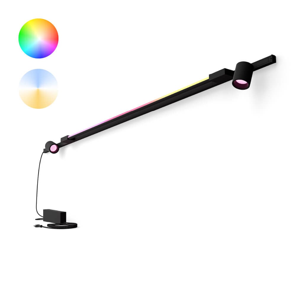Philips Hue Perifo set van 2 wandspots - Wit en gradient zwart - LED