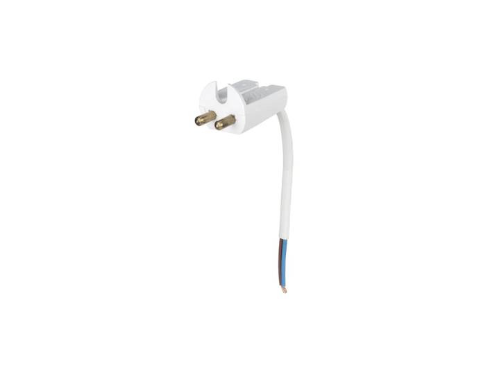 Airam Fiche pour luminaire avec mise à la terre et câble de 14 cm blanc, avec câble de 11 cm, non mis à la terre
