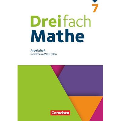 Dreifach Mathe 7. Schuljahr. Nordrhein-Westfalen - Arbeitsheft mit Lösungen, Taschenbuch von Christina Tippel,Hanno Wieczorek,Mesut Yurt, Cornelsen