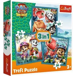 Trefl: PAW Patrol und die Dino-Insel Puzzle – 3-in-1