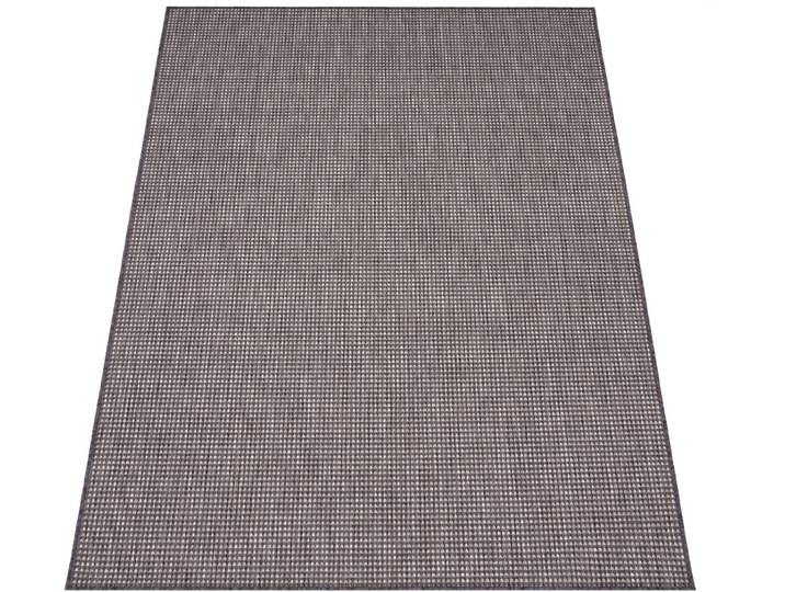 Teppich PACO HOME Napoli 777 , grau (anthrazit), B:240cm H:4mm L:340cm, Polypropylen, Teppiche, Teppich, Flachgewebe, meliert, In- und Outdoor geeignet, Wohnzimmer