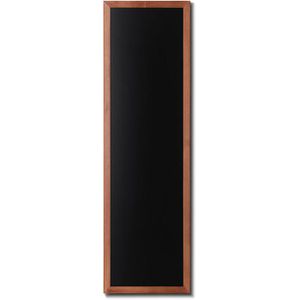 Showdown-Displays Kreidetafel Natura, schwarz, Wandtafel mit teakfarbenem Holzrahmen, 170 x 56 cm