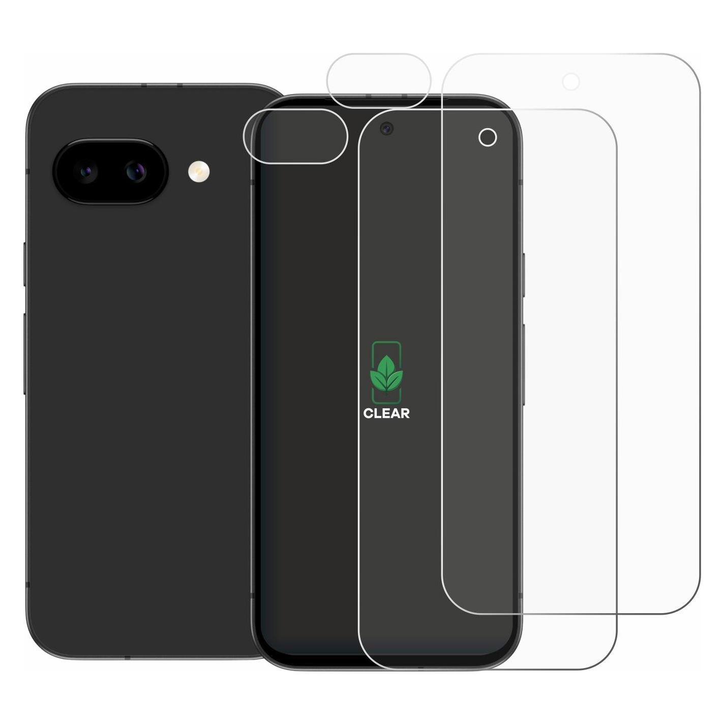 ScreenLeaf Schutzfolie für Google Pixel 9a (Display+Kamera) Displayschutz Display Schutz Folie Klar (2 Stk., Google Pixel 9a) (6158793)