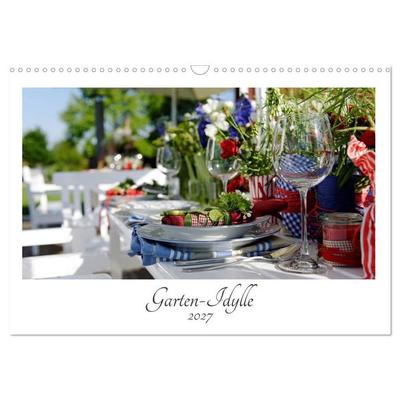 Garten-Idylle 2027 (Wandkalender 2027 DIN A3 quer), CALVENDO Monatskalender