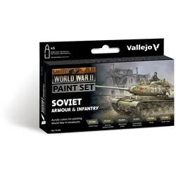 Vallejo Model Color: WWII Paint Set Soviet Armour & Infantry