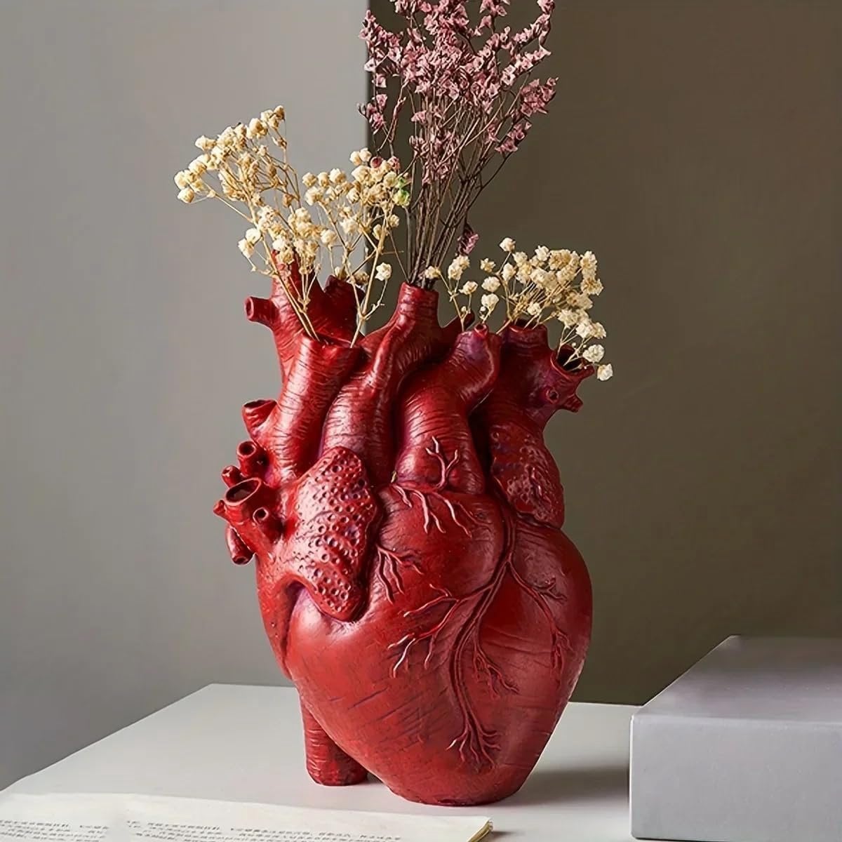 Decoratieve en anatomische hartvormige vaas voor binnen