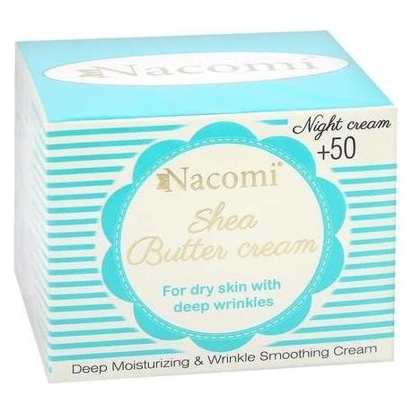 Nacomi Shea Butter Cream krem do twarzy z peptydem 50+ na noc 50ml (50 ml) (5901878688053)