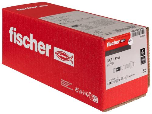 Fischer 564605 FAZ II Plus 24/30 Bolzenanker 205mm 24mm 5St.