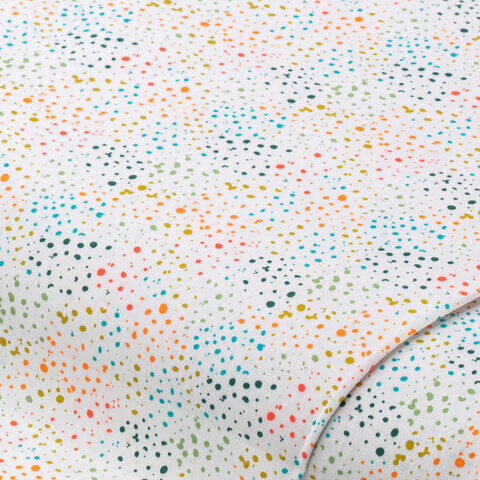 Baumwollstoff-Digitaldruck Mini-Dots "Dana", weiß-color