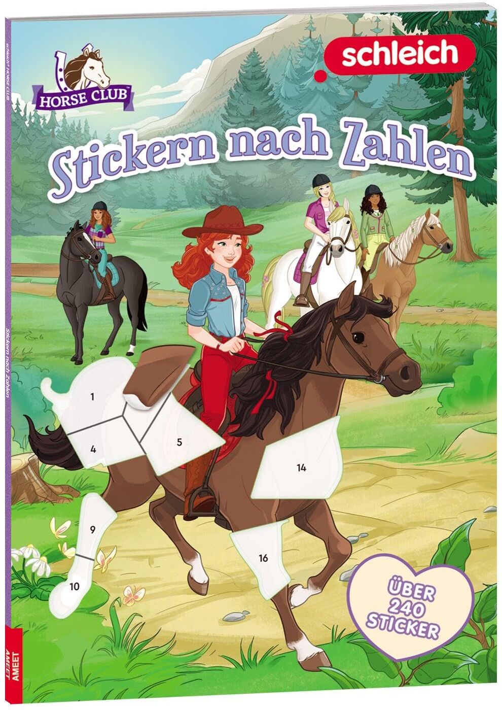 SCHLEICH® Horse Club™ – Stickern nach Zahlen: mit vielen Stickern - Preis vom 09.10.2026 07:28:09 h