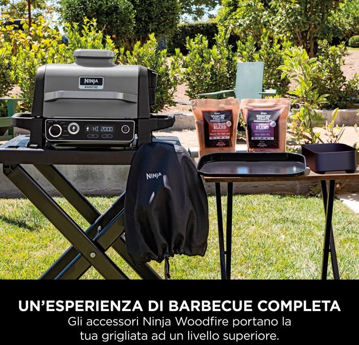 NINJA Cestello Per Frittura Ad Aria Per Bbq Woodfire-nero