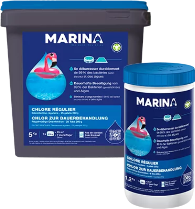Chlore régulier Marina - Désinfection régulière