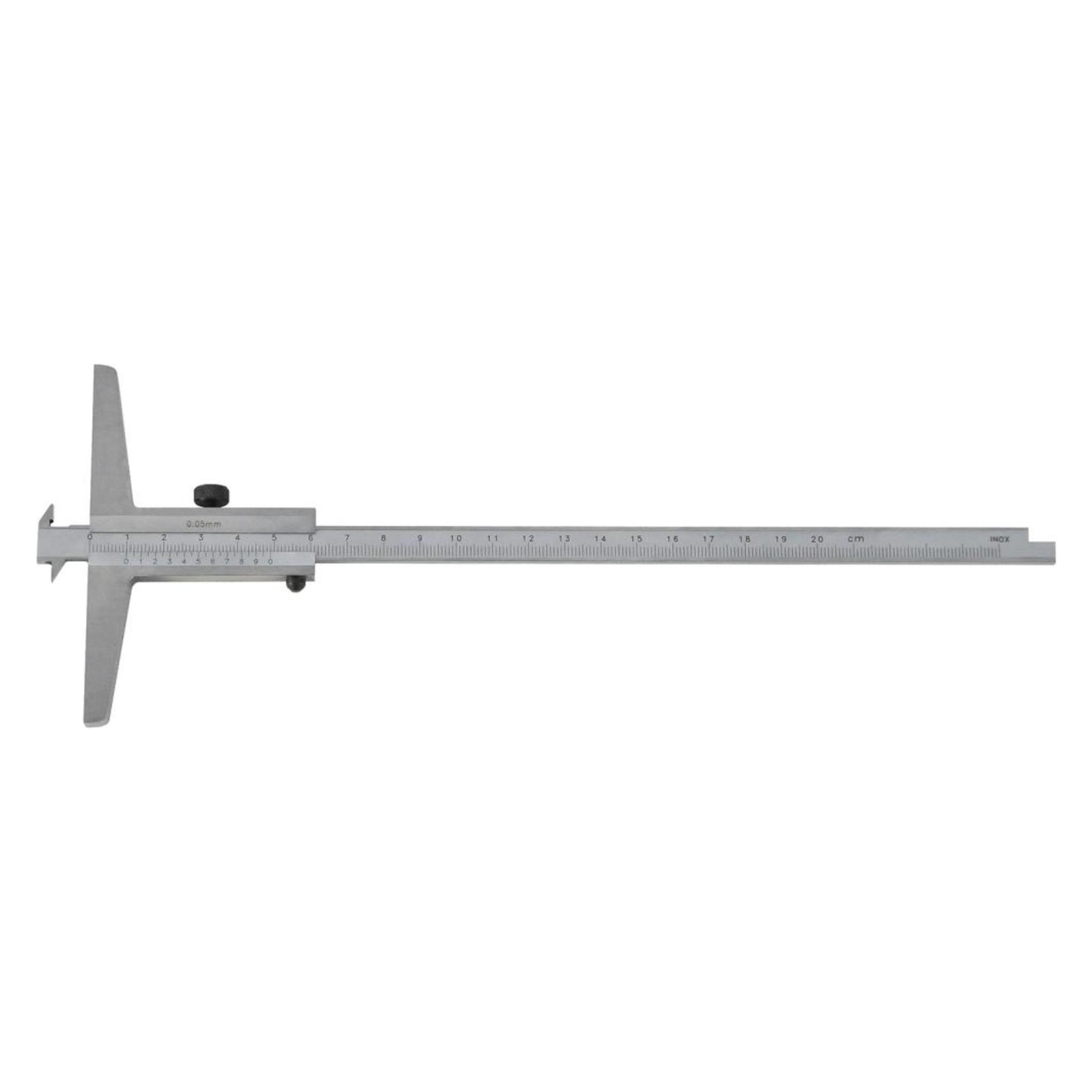 Magni Doppelhaken-Tiefenmess- Schieber mit doppelten Messflächen 200mm FORTIS (20 cm) (4317784717342)