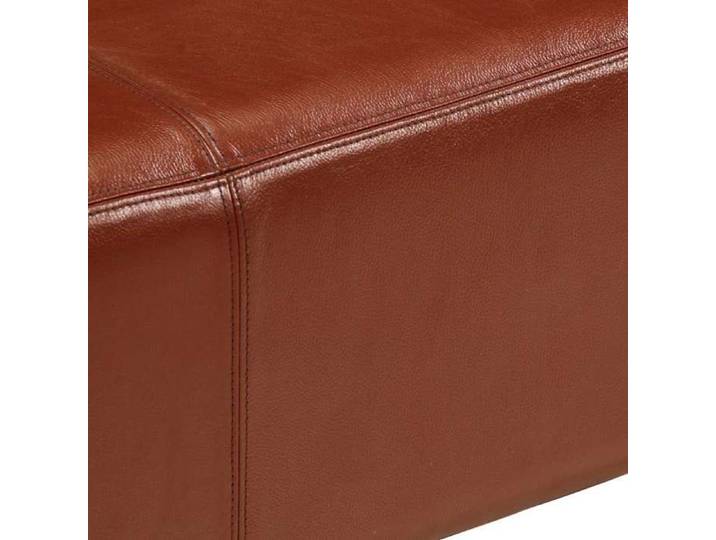 Black Friday  Banc salon - JILL - Banquette/Coffre - de bok de gymnastique marron 110 cm - cuir véritable et bois BB264