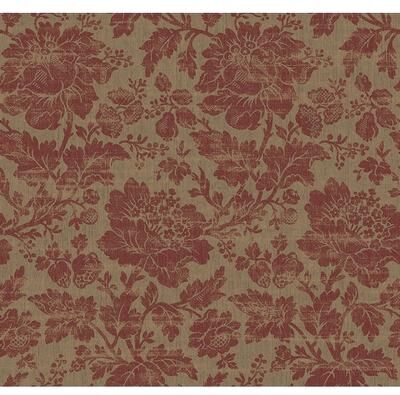 Seabrook Designs Thoreau Floral Unpasted Wallpaper