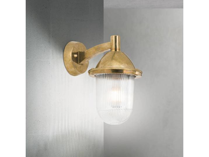 ORION Aussenwandleuchte York, dimmbar, messing / gold, Messing