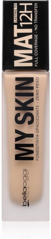 bellaoggi My Skin Mat 12H long-lasting mattifying foundation shade Neutral Beige 30 ml