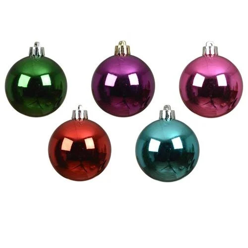 Decoris onbreekbare kerstballen shiny mix