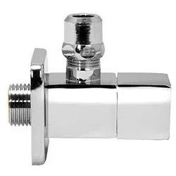 Universal Design-Eckventil 108678 1/2"x10mm, kantige Bauform, Messing verchromt