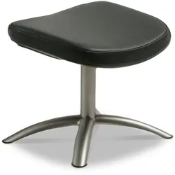Conform Hocker Joy matt verzinkt Leder Black