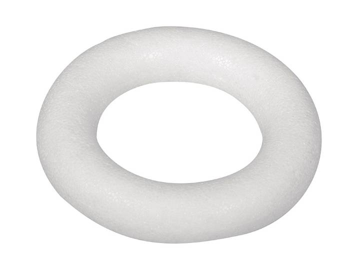 Rayher Styropor-Flachringe 25 cm 2 Stück