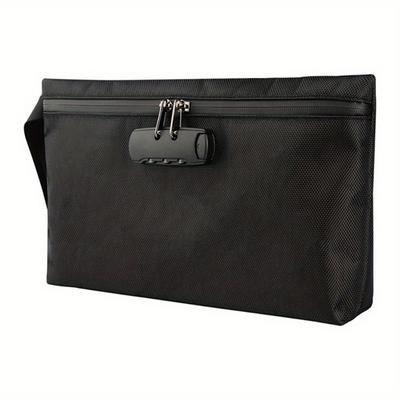 Waterproof Smell Proof Stash Bag With Password Lock, Pipe Sealing Bag For Smell Isolation, Travel Storage Organizer black