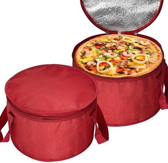 Set van 2 rode ronde thermische herbruikbare lunchboxen