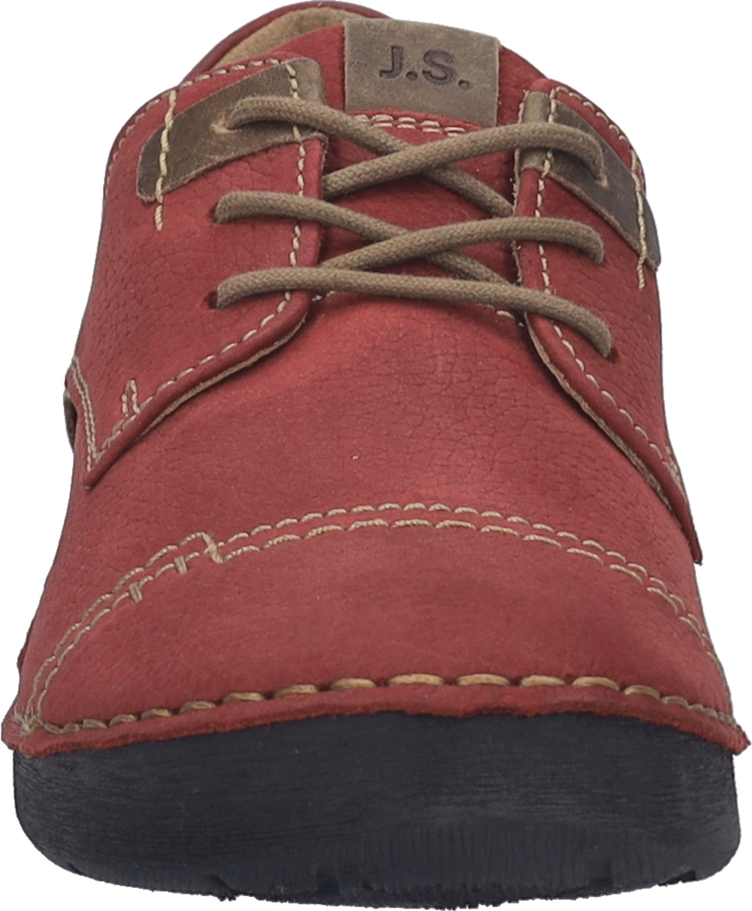 Schnürschuh JOSEF SEIBEL "Fergey 41, rot-kombi", Damen, Gr. 44, rot, kombi, Schuhe Schnürschuh