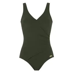 Damella Julia Chlorine Resistant Swimsuit Dunkelgrün Polyamid 42 Damen