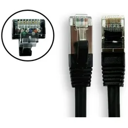RS PRO Cat 8 Kabel Cat8, 15m, Schwarz Patchkabel (S/FTP, 15 m), Netzwerkkabel