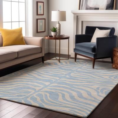 Addison Rugs Premium Washable Super Soft Zebra Print Mayfield Rug
