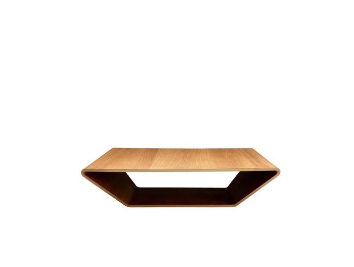 Swedese Table basse Brasilia chêne laqué naturel, 100x100 cm