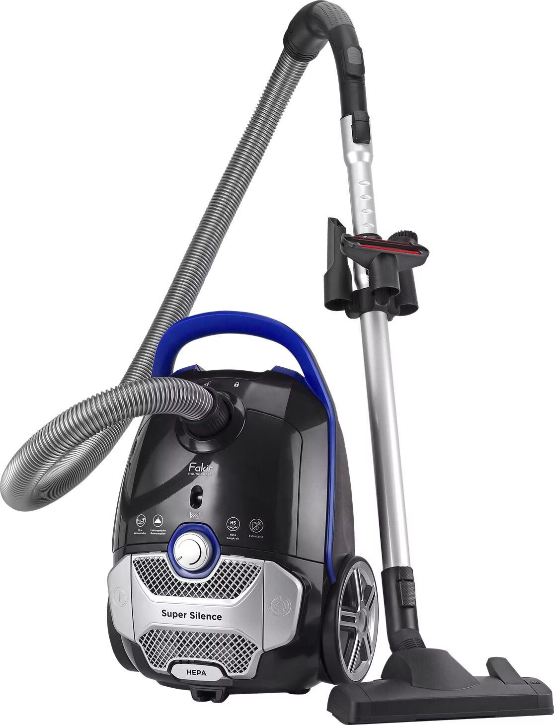Fakir Blue Vac Power TS 721 Bodenstaubsauger   schwarz/blau - Refurbished