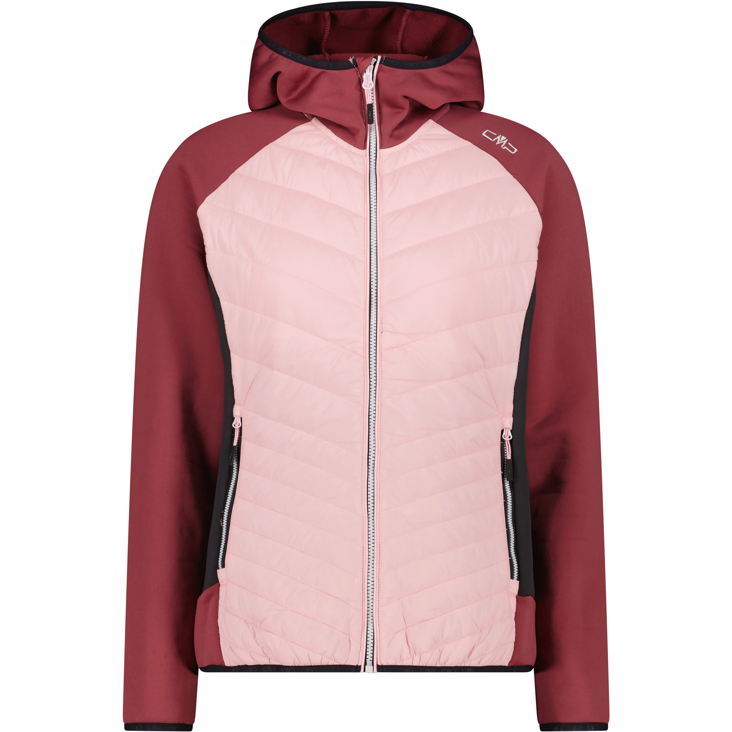 CMP Hybrid Damen Isolationsjacke rosa Größe XXS Trekking Elastisch