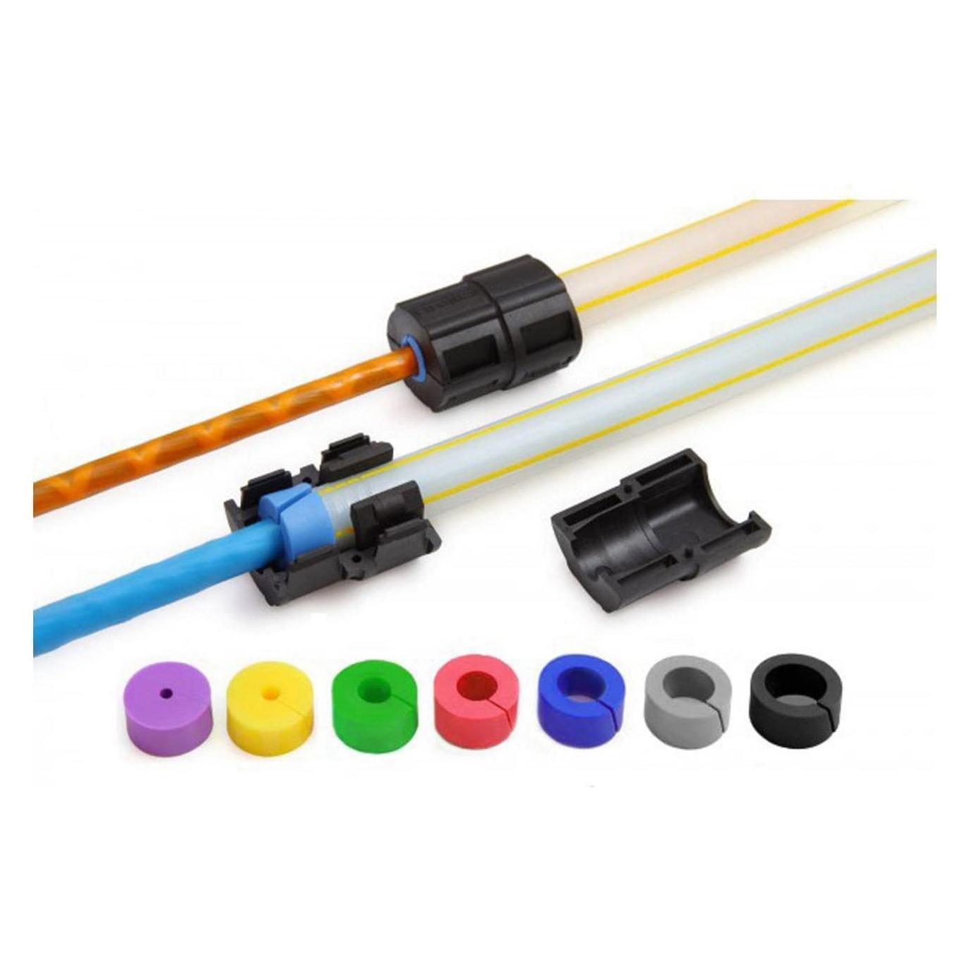 Lightwin Geteilte Einzelzugabdichtung für versch. Kabeldurchmesser, für 12mm Rohre FTTx (Netzwerk Zubehör) (DC 12MM SEAL 6.5-5MM)